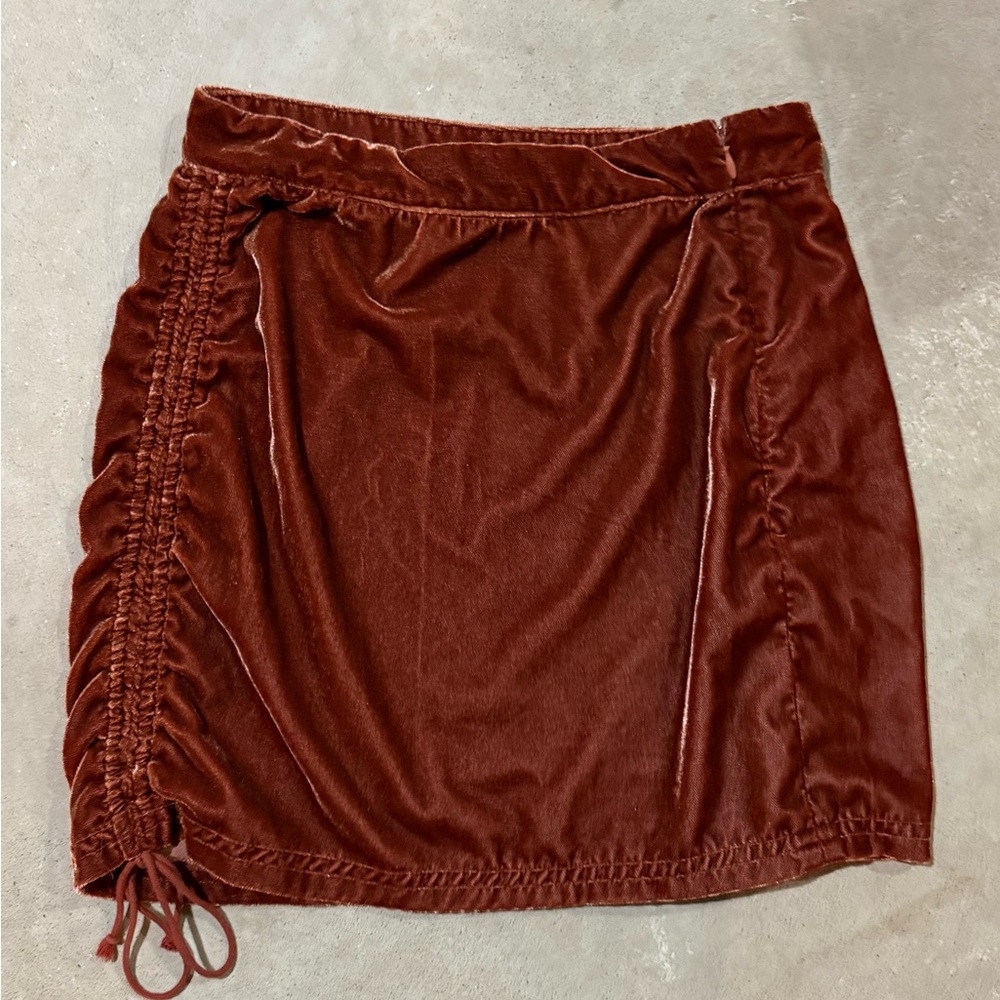 Free People Rust Mini Skirt - Picture 4 of 6